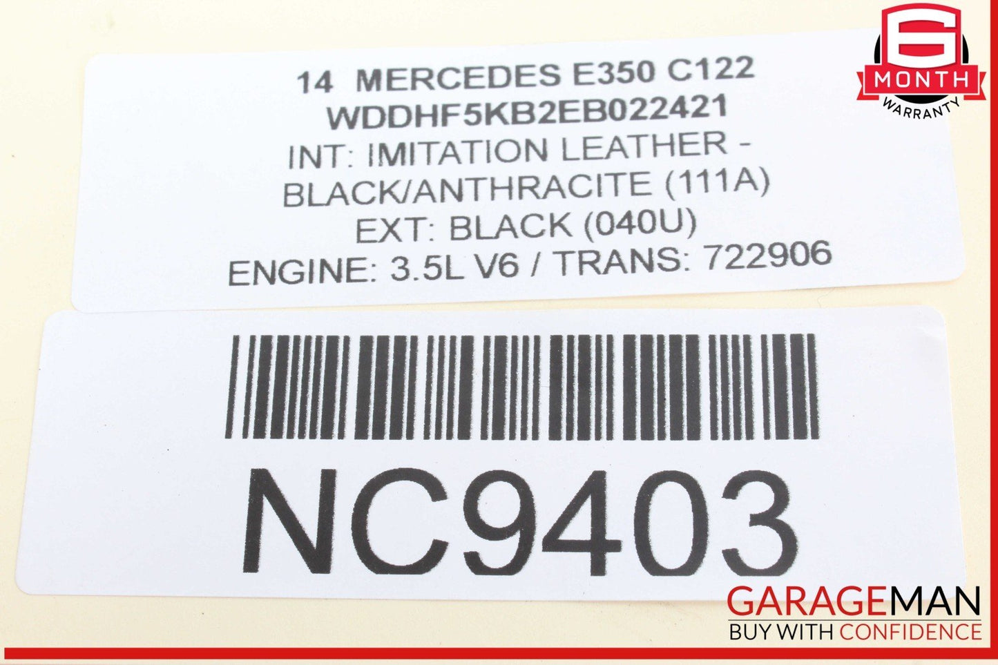 08-18 Mercedes W212 E350 Rear Right or Left Side Lower Thrust Control Arm OEM