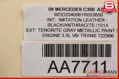 08-14 Mercedes W204 C350 Front Right Passenger Side Door Control Module Unit OEM