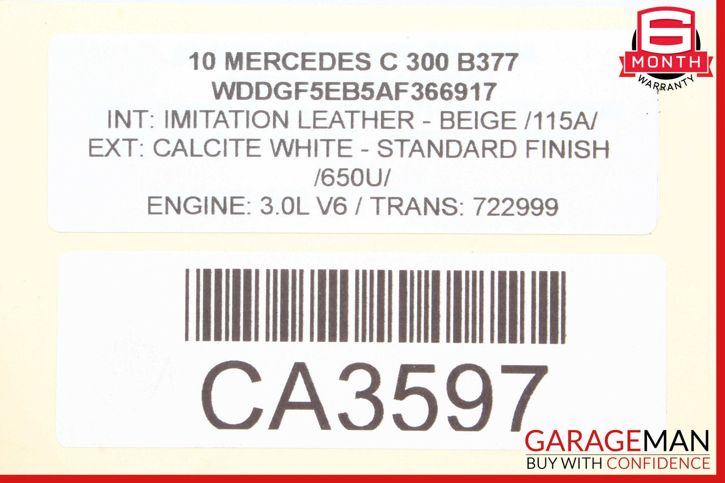 08-14 Mercedes W204 C300 C250 Front Right Side RWD Curved Wishbone Control Arm