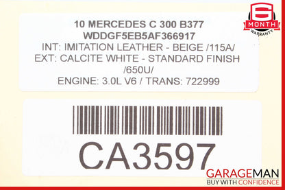 08-14 Mercedes W204 C300 C250 Front Right Side RWD Curved Wishbone Control Arm