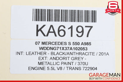07-13 Mercedes W221 S550 Rear Right / Left Airmatic Suspension Shock Absorber