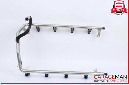 03-06 Porsche Cayenne S 955 4.5L V8 Fuel Injector Line Rail w/ Injectors OEM