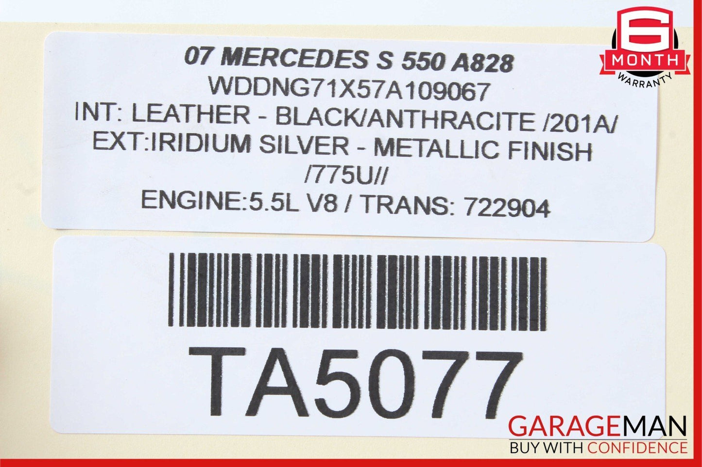 07-14 Mercedes W221 S550 CL63 AMG ABC Hydraulic Suspension Line Rear Left OEM