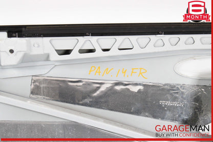 10-16 Porsche Panamera 970 Front Right Exterior Door Shell Frame White OEM