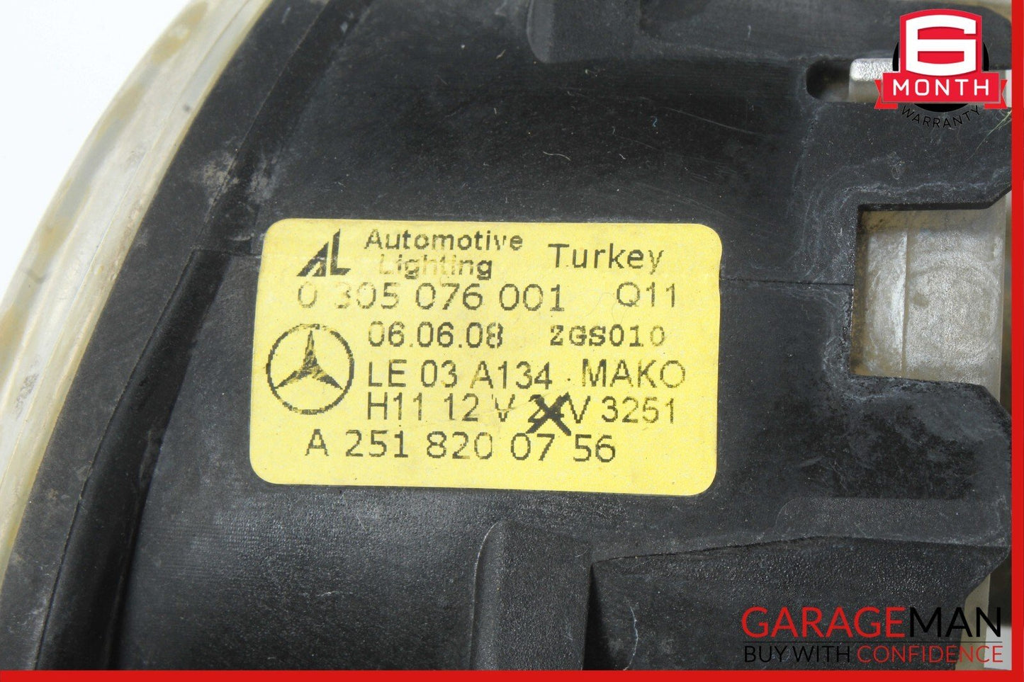 06-12 Mercedes W204 C300 GL450 CL550 Front Left Side Bumper Fog Light Lamp OEM