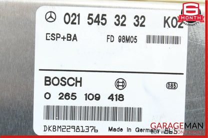 99-02 Mercedes R129 SL500 Electronic Stability Control Module ABS ESP 0215453232
