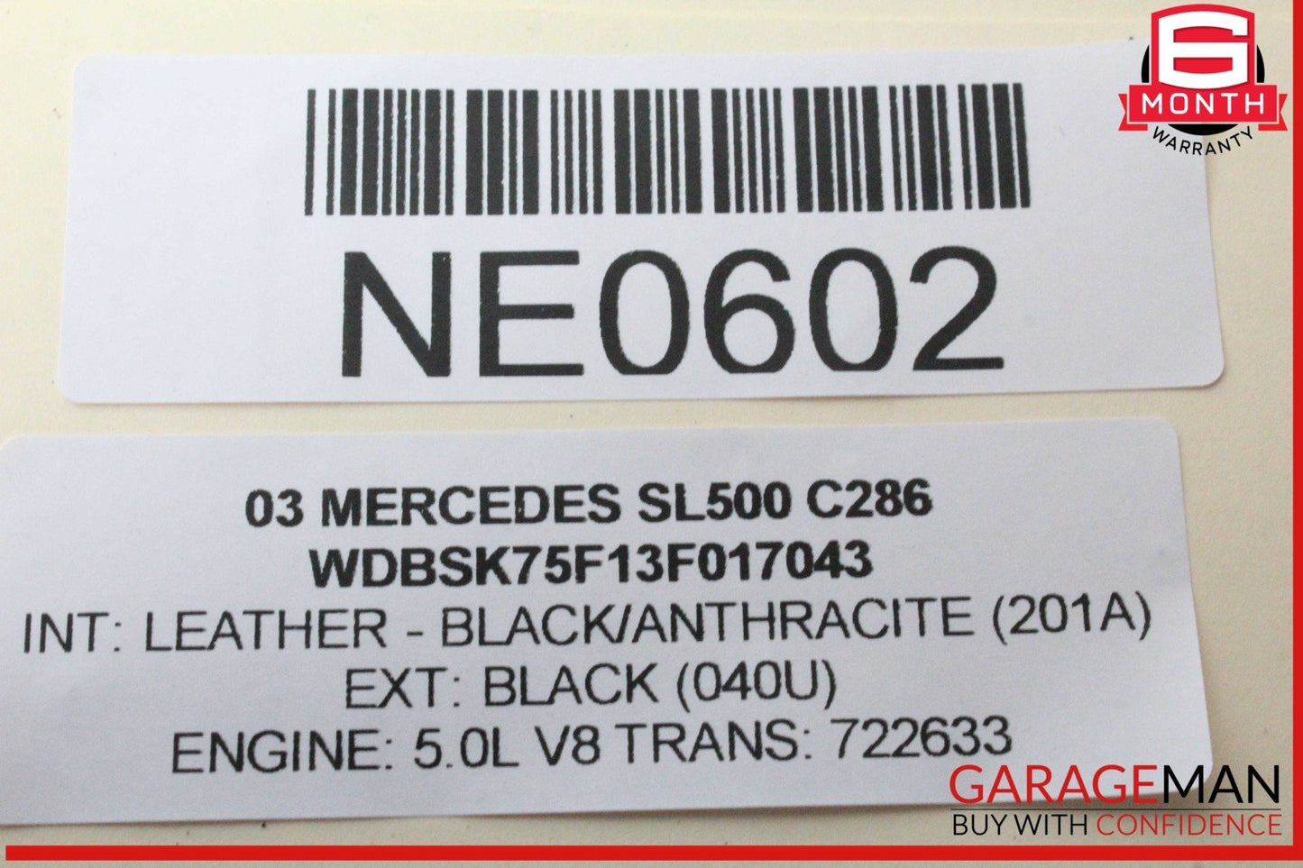 03-06 Mercedes R230 SL500 S55 Communication Voice Control Module 2038200885 OEM