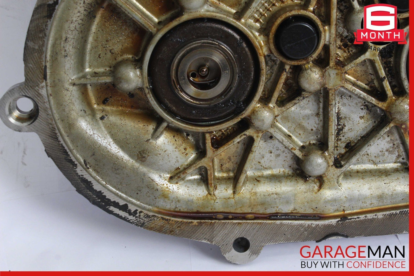 06-13 Mercedes W212 E350 S550 Front Right Engine Timing Chain Cover Plate OEM