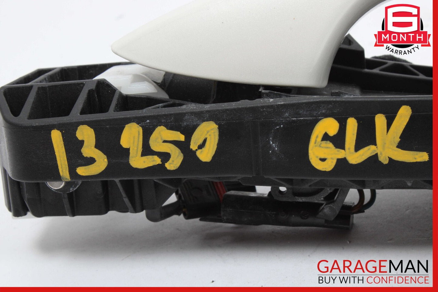10-15 Mercedes X204 GLK250 Rear Left Side Exterior Door Handle White OEM