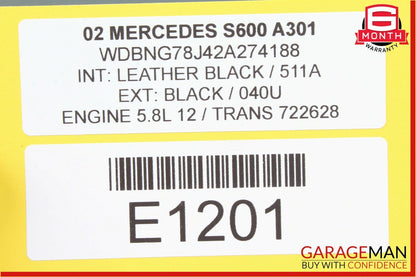 00-06 Mercedes W220 S430 S600 Front Left & Right Door Audio Sound Speaker Set