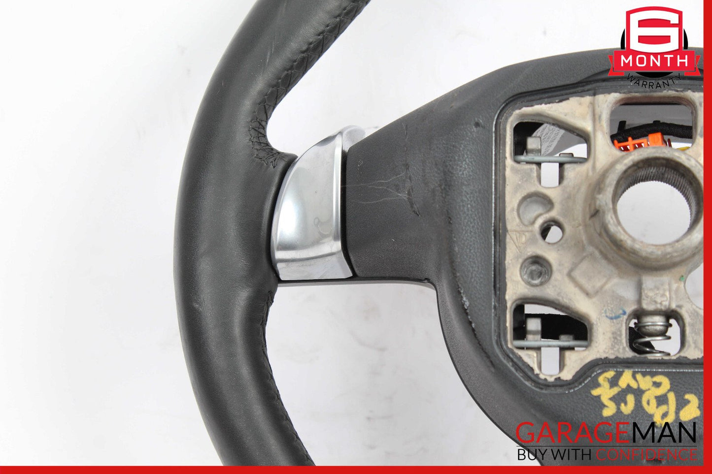 11-14 Porsche Cayenne 958 S Steering Wheel w/ Paddle Shifters Black OEM