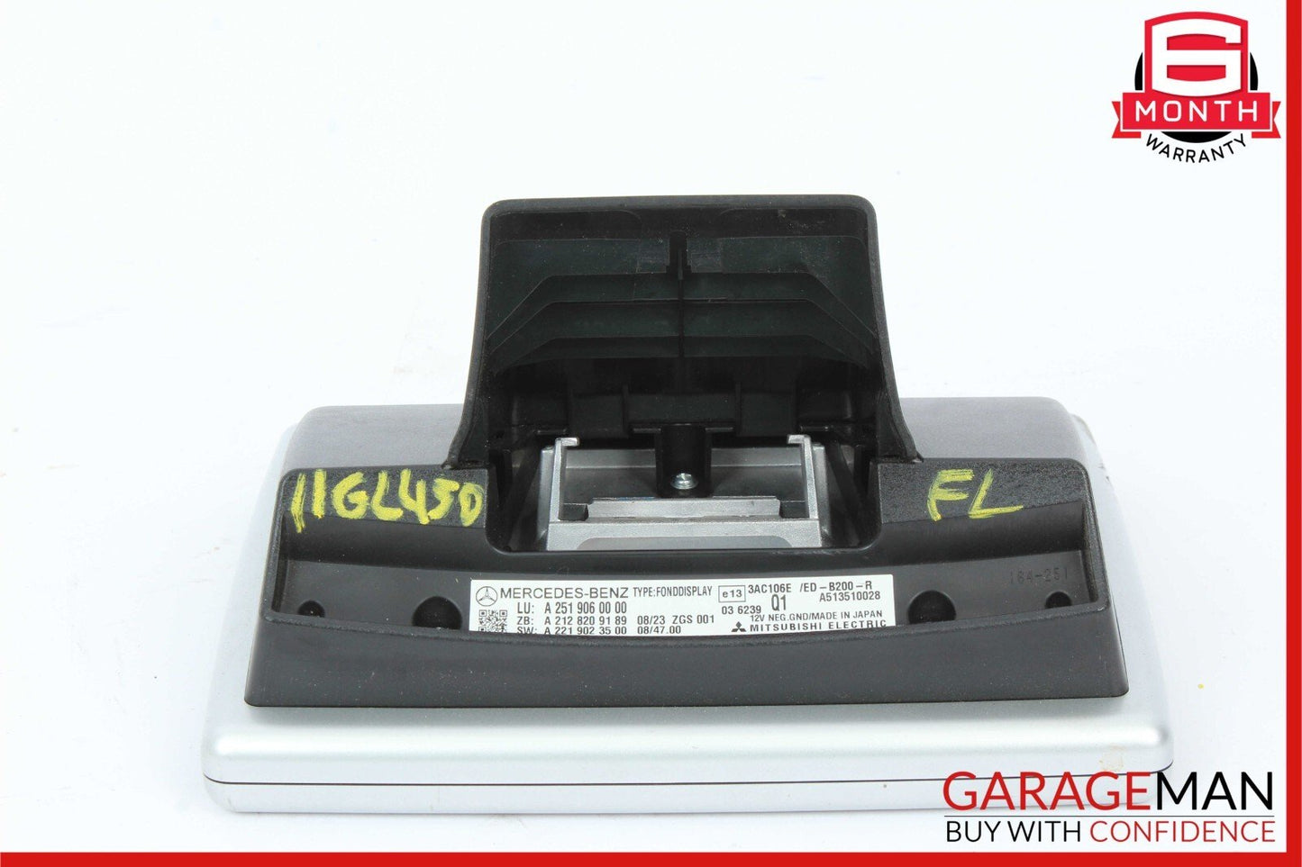 09-13 Mercedes X164 GL320 Left or Right Headrest Screen Monitor Display