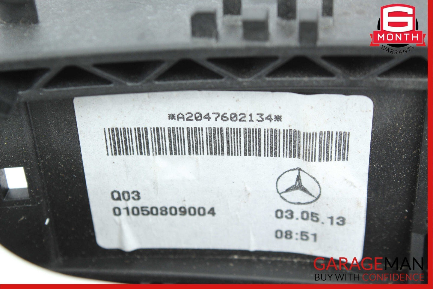 12-15 Mercedes W204 C250 C350 Rear Left Side Exterior Door Handle White OEM