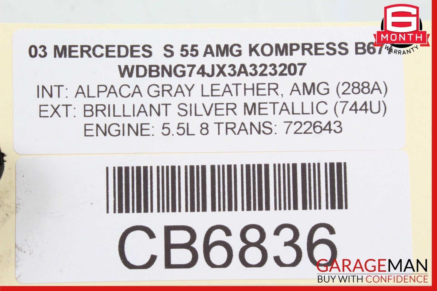 00-06 Mercedes W220 S55 Front Left Bumper Reinforcement Impact Bar Bracket OEM