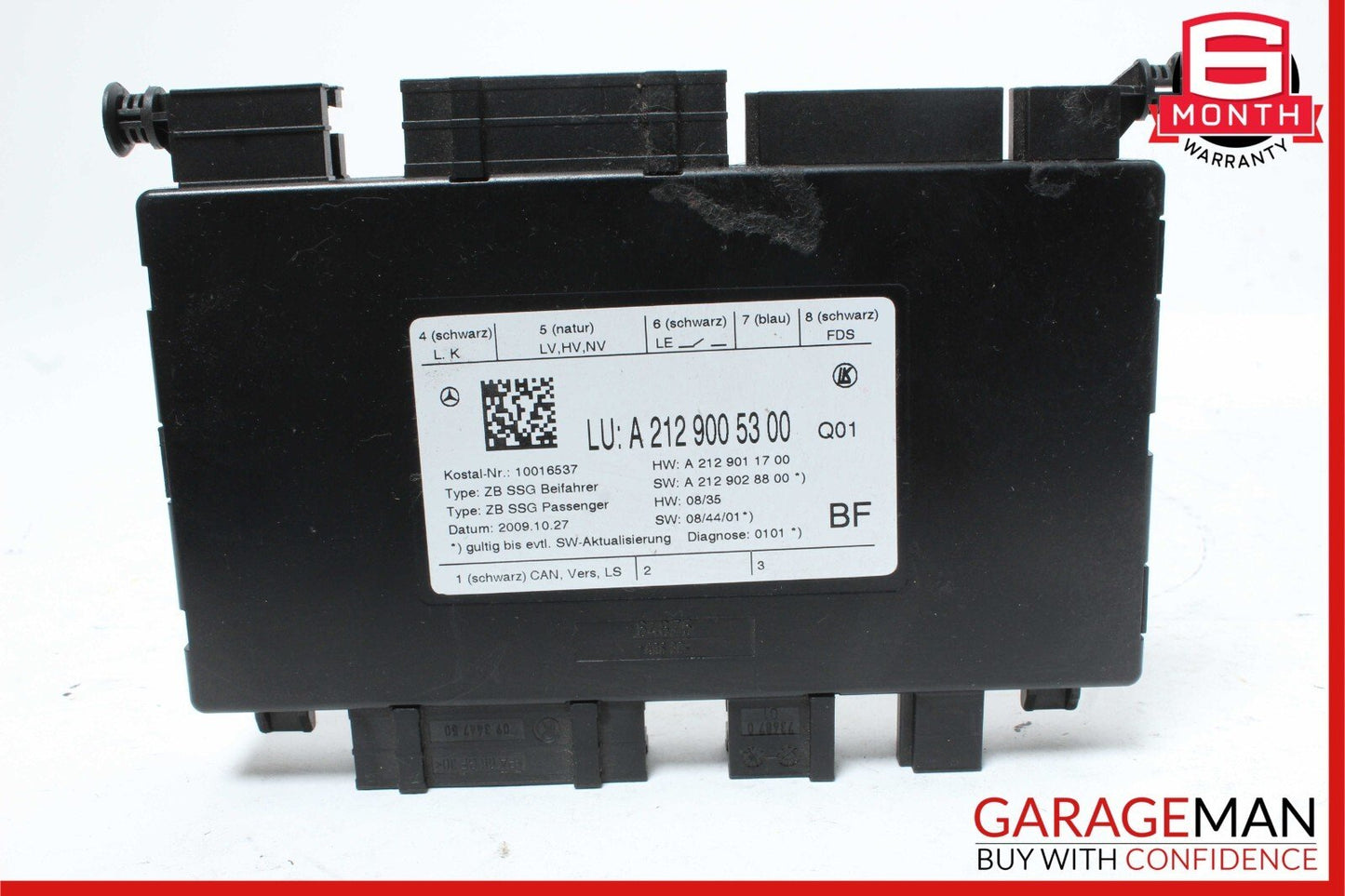 08-18 Mercedes W212 E350 SLK250 Seat Control Module Front Left Driver Side OEM