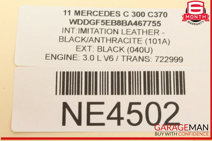 08-11 Mercedes W204 C300 C250 Front Left Side Dash AC A/C Air Vent Grille OEM
