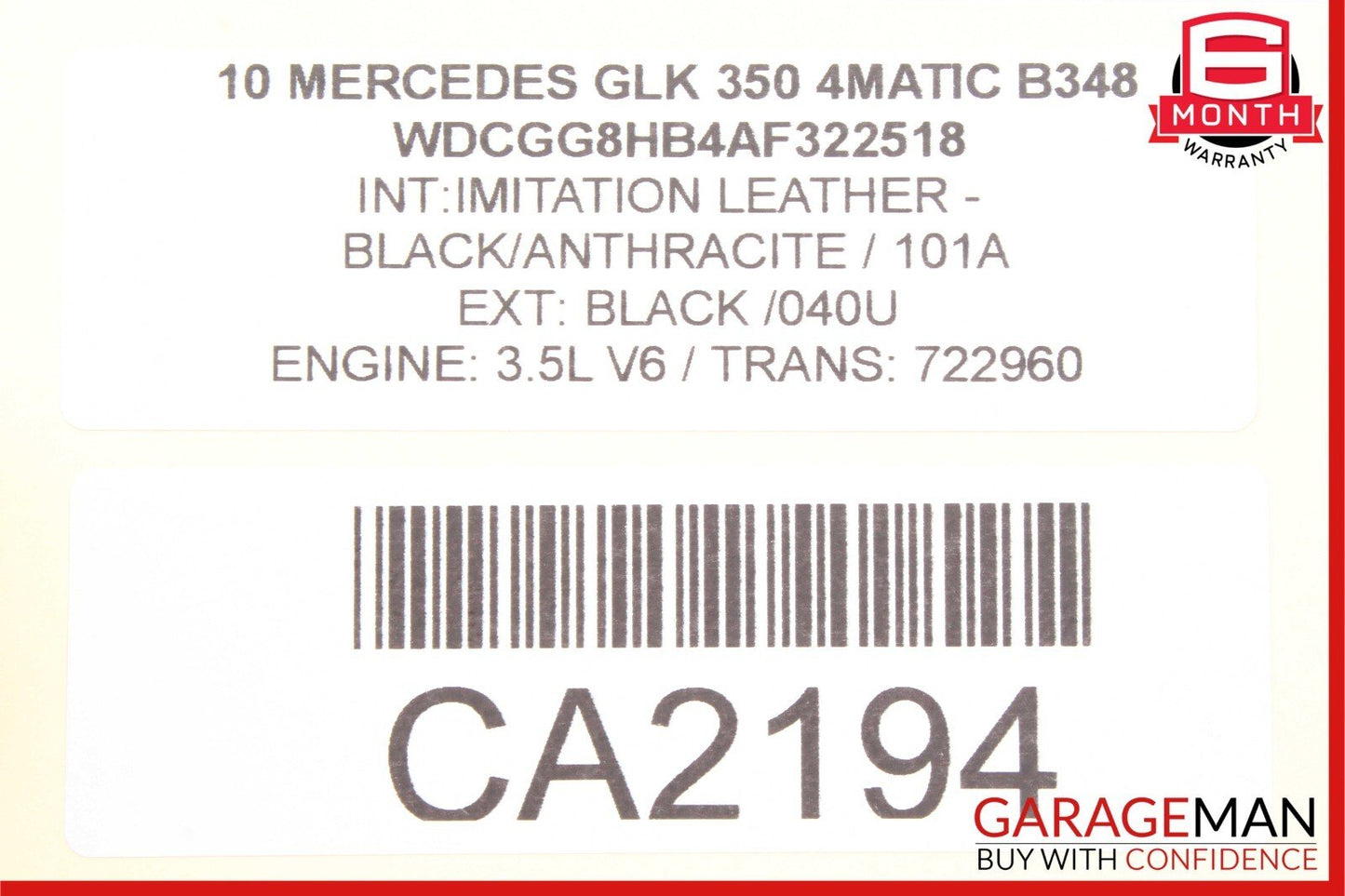 08-16 Mercedes C250 E400 C300 E350 GLK350 Rear Left Door Window Regulator Motor
