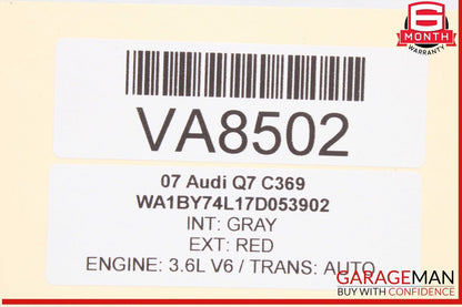 07-15 Audi Q7 Rear Heated Seat Control Switch w/ Trim Cover Panel 8E0963563 OEM