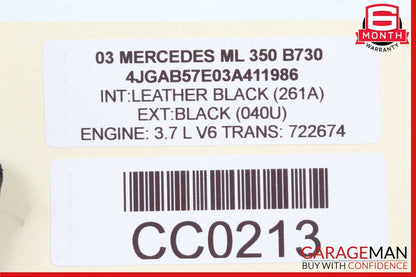 98-05 Mercedes W163 ML500 ML350 Front Right Door Window Regulator Motor Unit