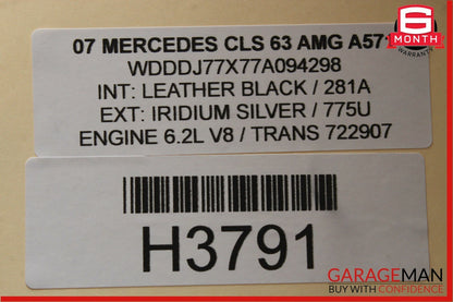 06-11 Mercedes W219 CLS550 CLS500 Center Dash Trim Panel Cover Bezel Walnut