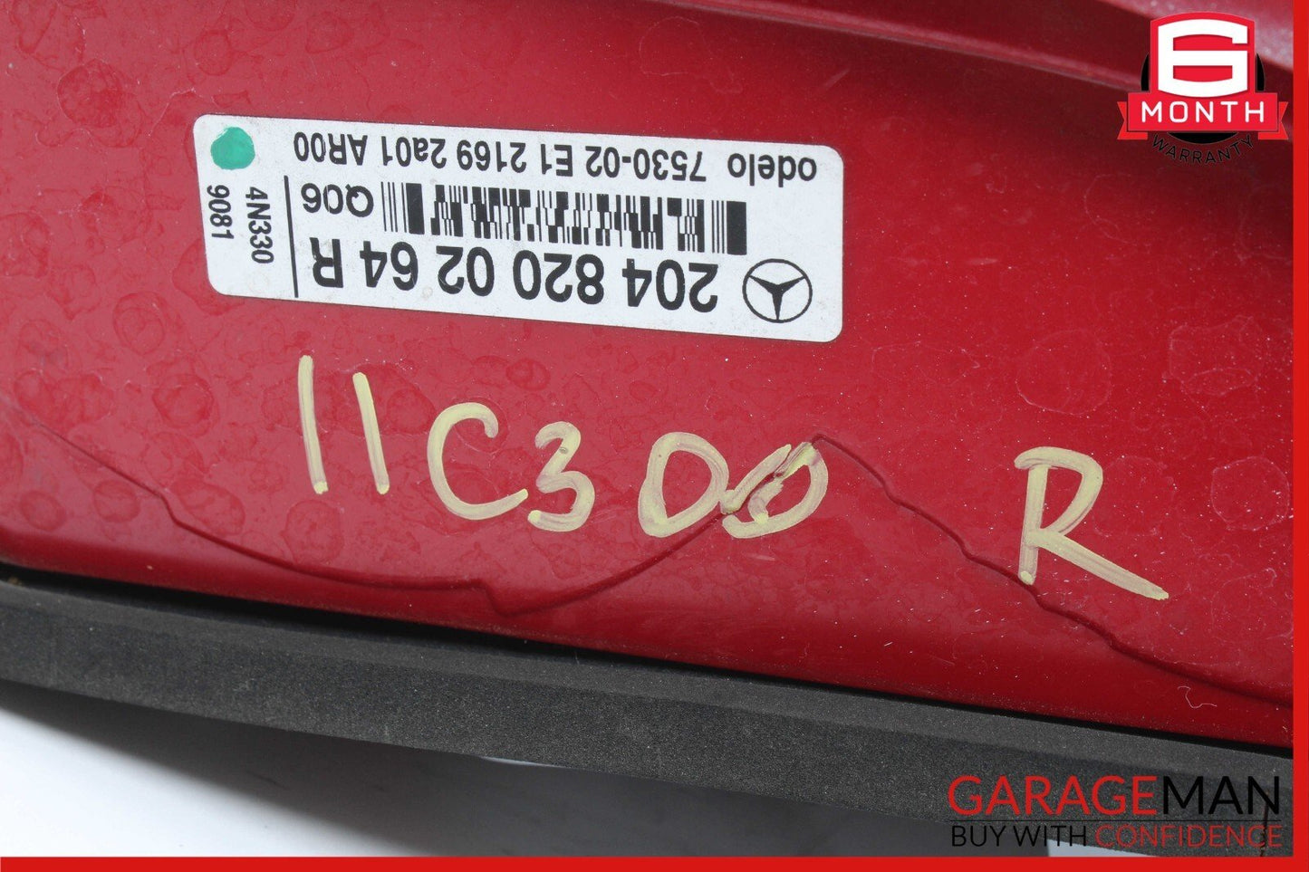 08-11 Mercedes W204 C300 C350 Sedan Rear Right Side Taillight Tail Light Lamp
