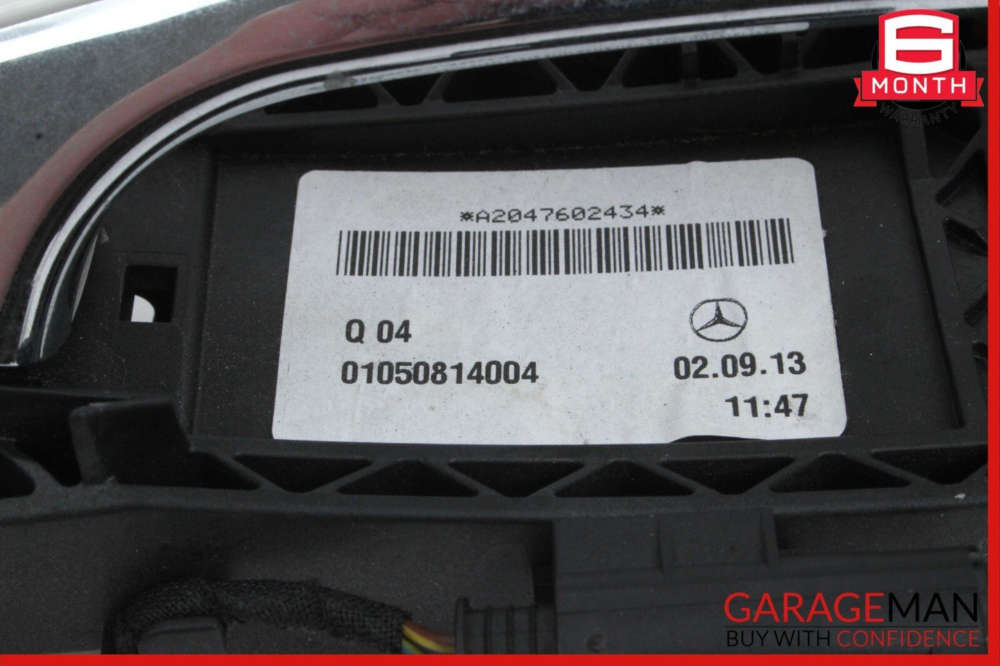 12-14 Mercedes W204 C250 C300 Right Side Keyless Go Exterior Door Handle White
