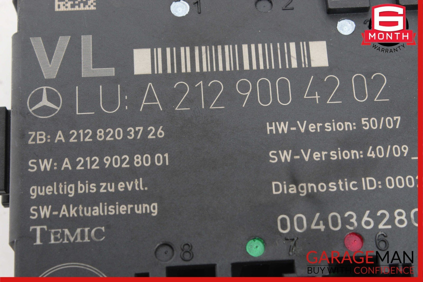 08-18 Mercedes W204 C250 SLK350 E400 Front Left Side Door Control Module OEM