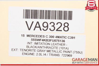 15-20 Mercedes W205 C300 GLC350e E300 M274 2.0L ECU ECM Engine Control Module