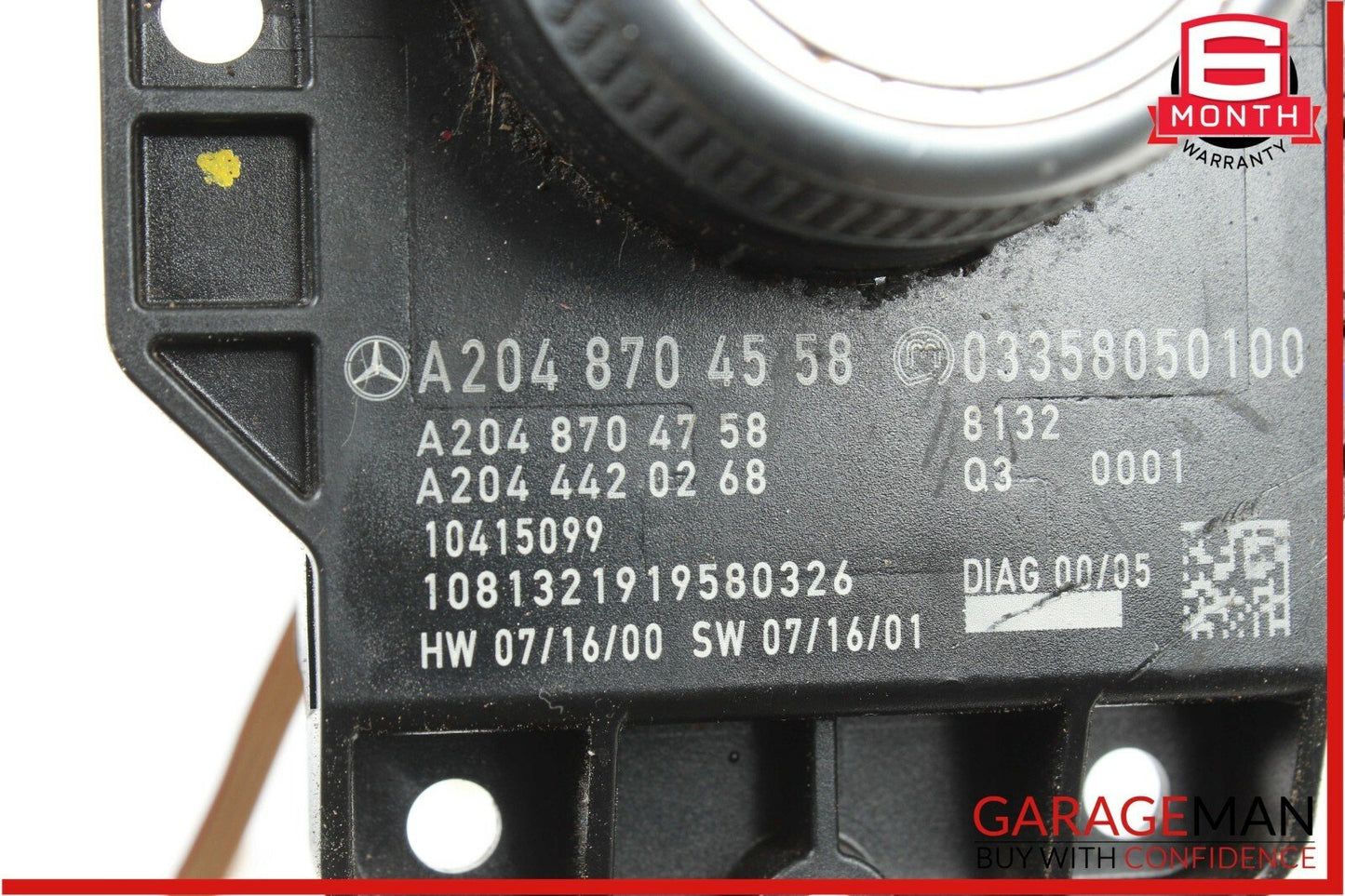 08-11 Mercedes W204 C300 Center Console Command Controller Knob Multi Switch OEM