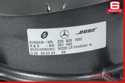 00-06 Mercedes W220 S430 S500 S55 AMG Rear Door Audio Sound Speaker Set of 2 Pc
