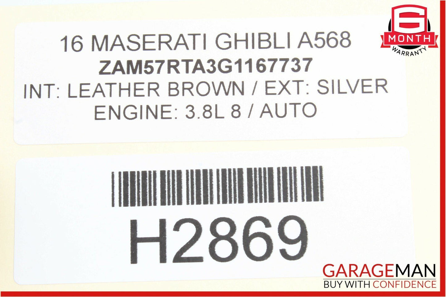 14-17 Maserati Ghibli Rear Right Side Drive Axle CV Shaft Drive Shaft Driveshaft