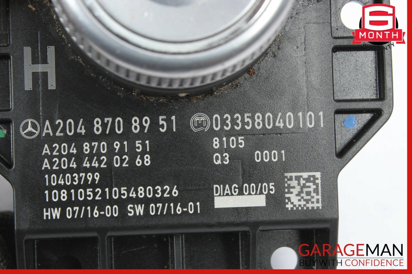 08-11 Mercedes W204 C300 Center Console Command Controller Knob Multi Switch OEM