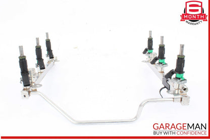 05-12 Mercedes W204 C300 E350 SLK300 Fuel Injector Rail w/ Fuel Injectors OEM