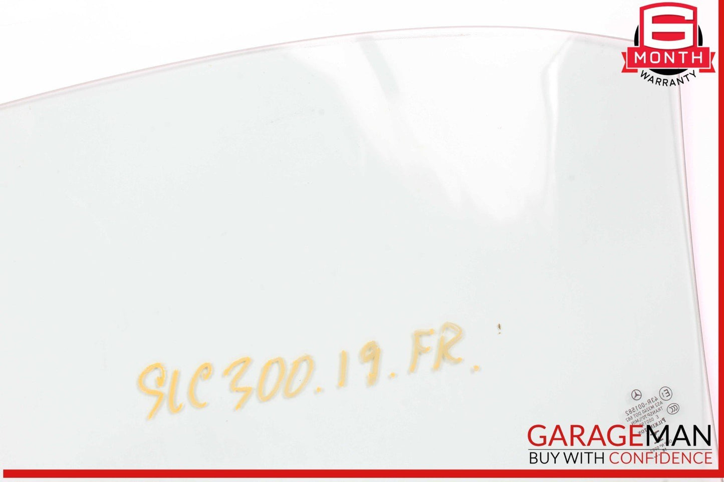 12-20 Mercedes R172 SLC300 Front Right Passenger Side Door Window Glass OEM