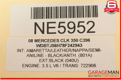 03-08 Mercedes W209 CLK350 SLK280 SLK300 CLK500 Engine Cooling Fan Motor OEM