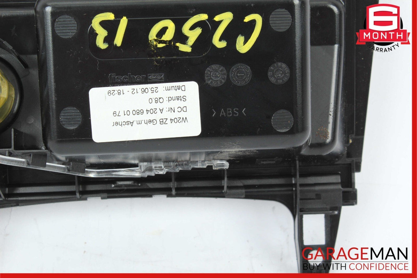 08-17 Mercedes W204 C250 C350 Center Console Ashtray Ash Tray Compartment OEM