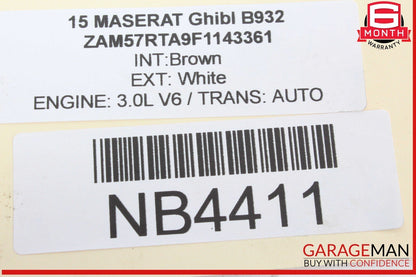 14-19 Maserati Ghibli Front Right Side Upper Control Arm 670004186 OEM