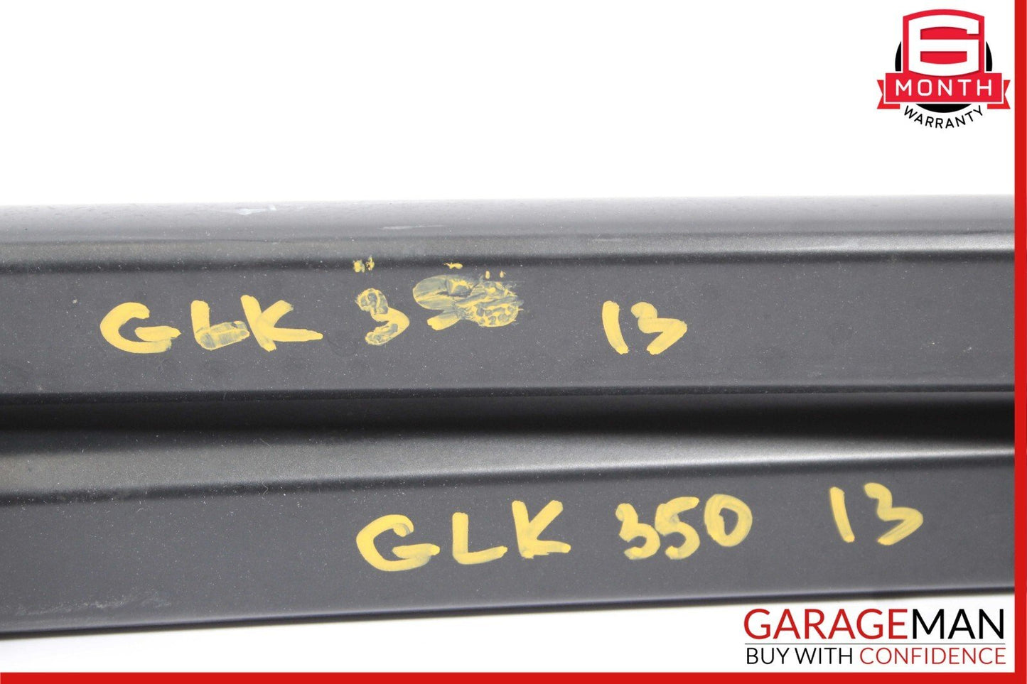 13-15 Mercedes X204 GLK350 Left & Right Roof Luggage Rack Rail Molding Trim Set