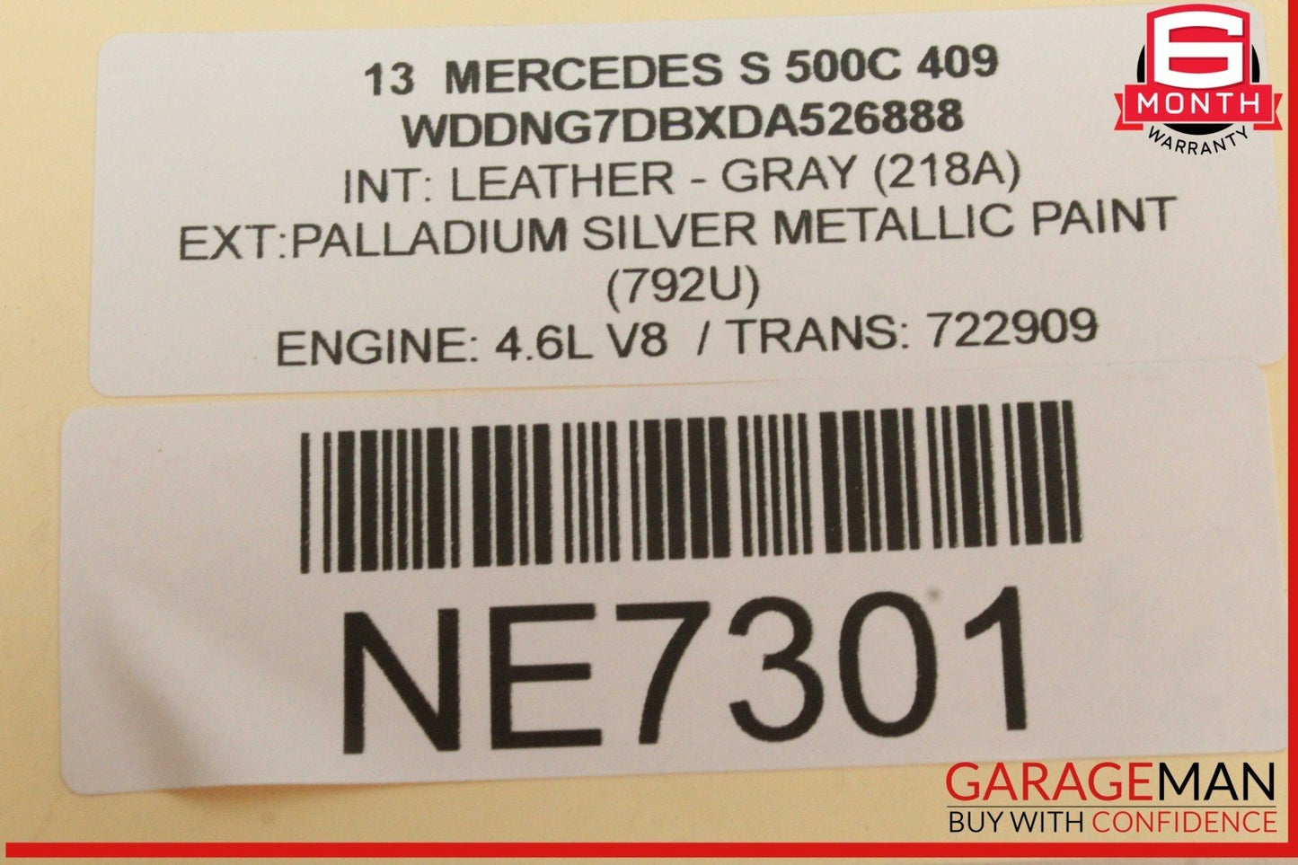 07-14 Mercedes W221 S550 S450 CL550 Trunk Lid Unlock Release Handle OEM