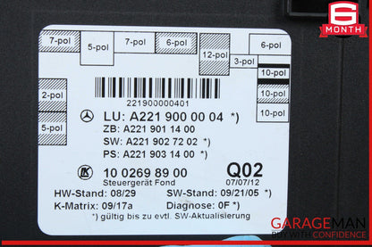 07-13 Mercedes W221 S550 S400 Rear Right or Left Side Door Control Module OEM