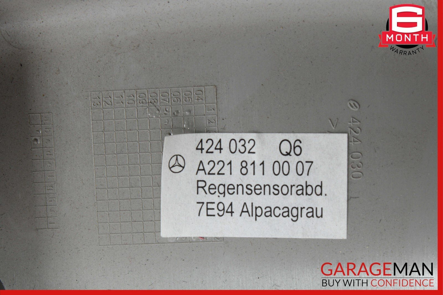 07-09 Mercedes W221 S550 S450 S63 AMG Interior Rear View Mirror 2218110007 OEM
