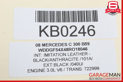 08-14 Mercedes W204 C300 C350 Sedan Front Right Side Door Control Module Unit