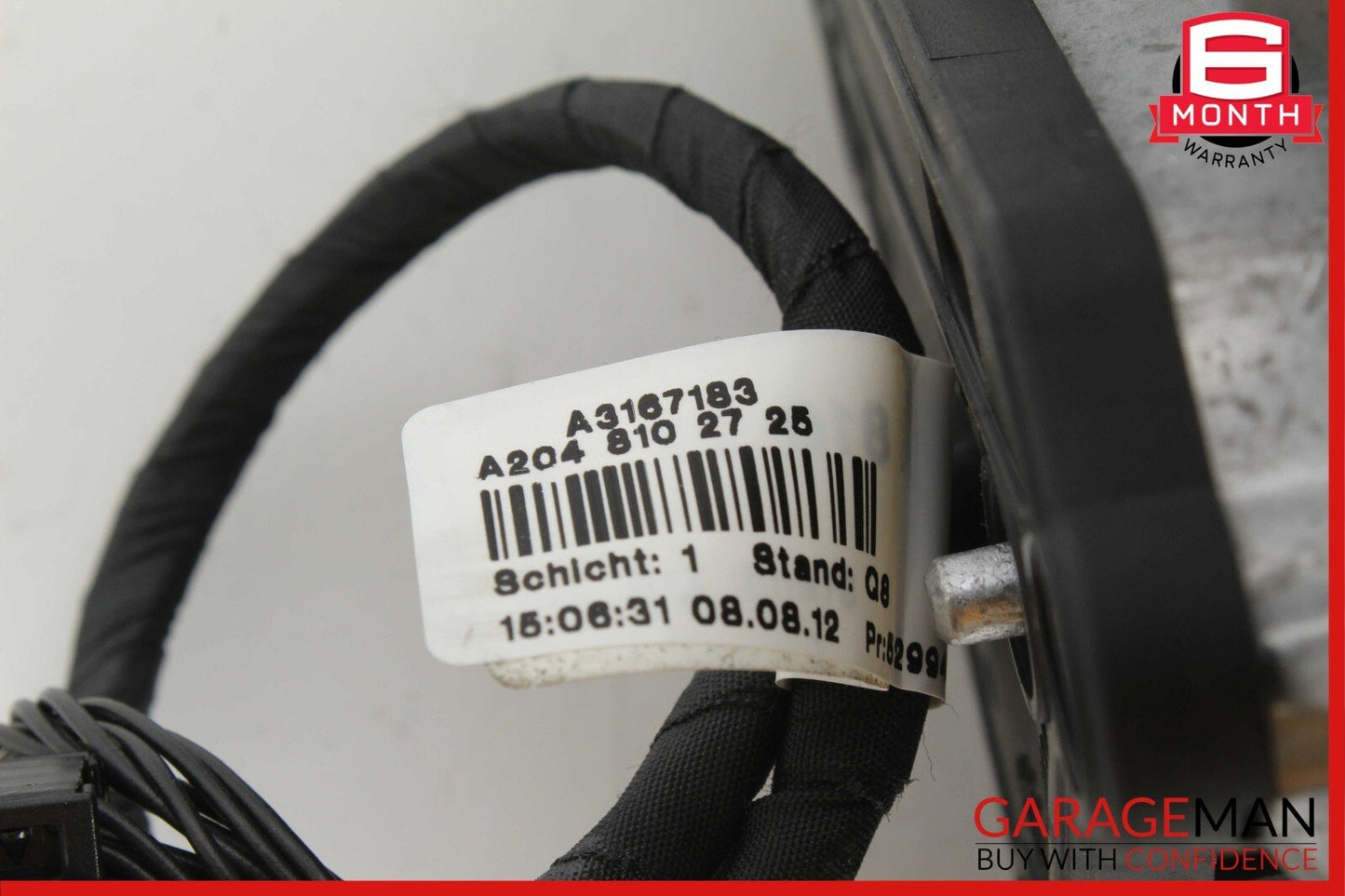12-14 Mercedes W204 C250 C300 Front Left Side Mirror Door Rear View Black OEM