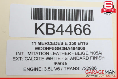 08-18 Mercedes W212 E350 E400 C250 Front Right Side Door Control Module Unit OEM