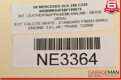 05-11 Mercedes R171 SLK280 SL500 C350 E350 Rear Trunk Navigator GPS Antenna OEM