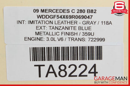 08-14 Mercedes W204 C280 Gear Shift Shifter Selector Indicator Boot Knob OEM