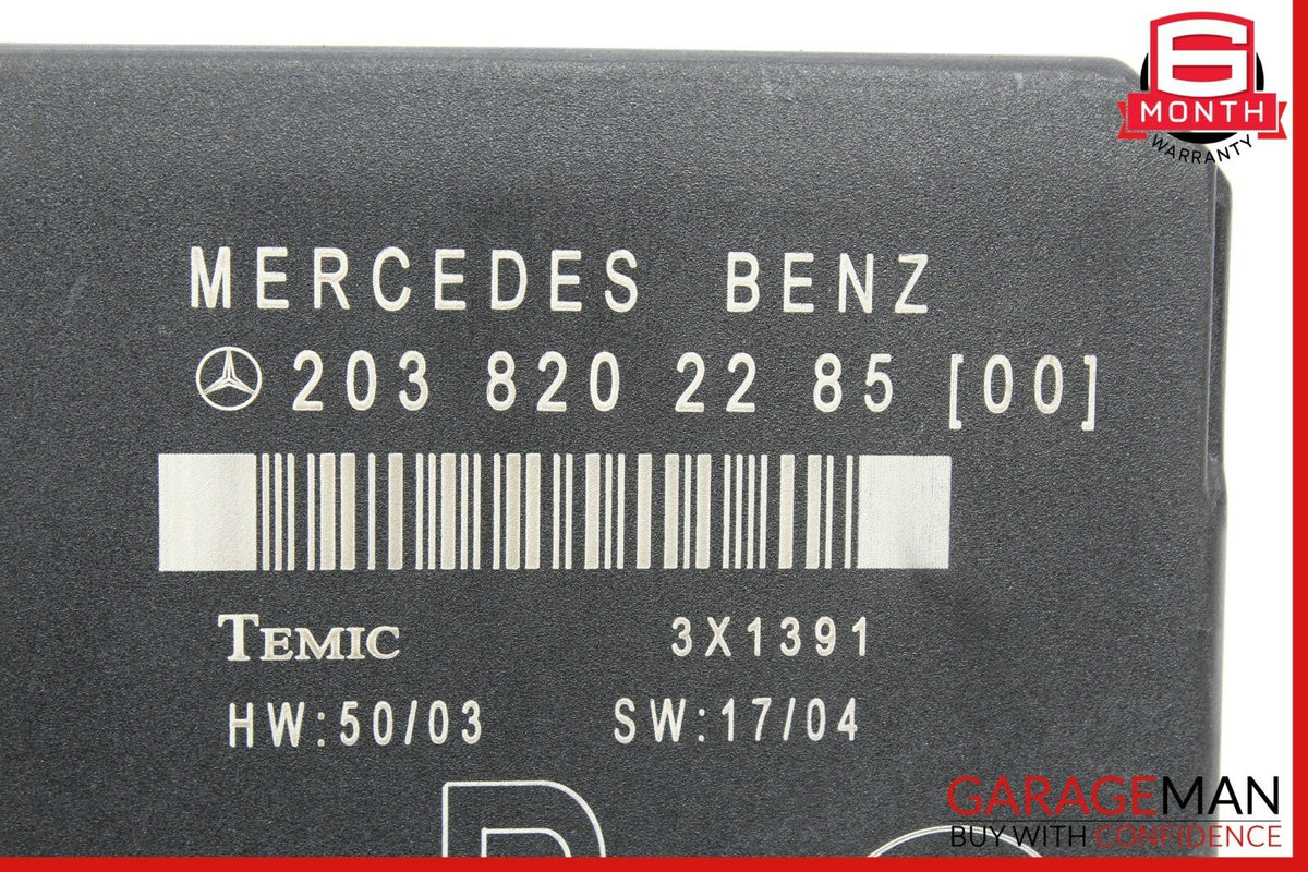 01-07 Mercedes W203 C230 C320 Rear Right Passenger Side Door Control Module Unit
