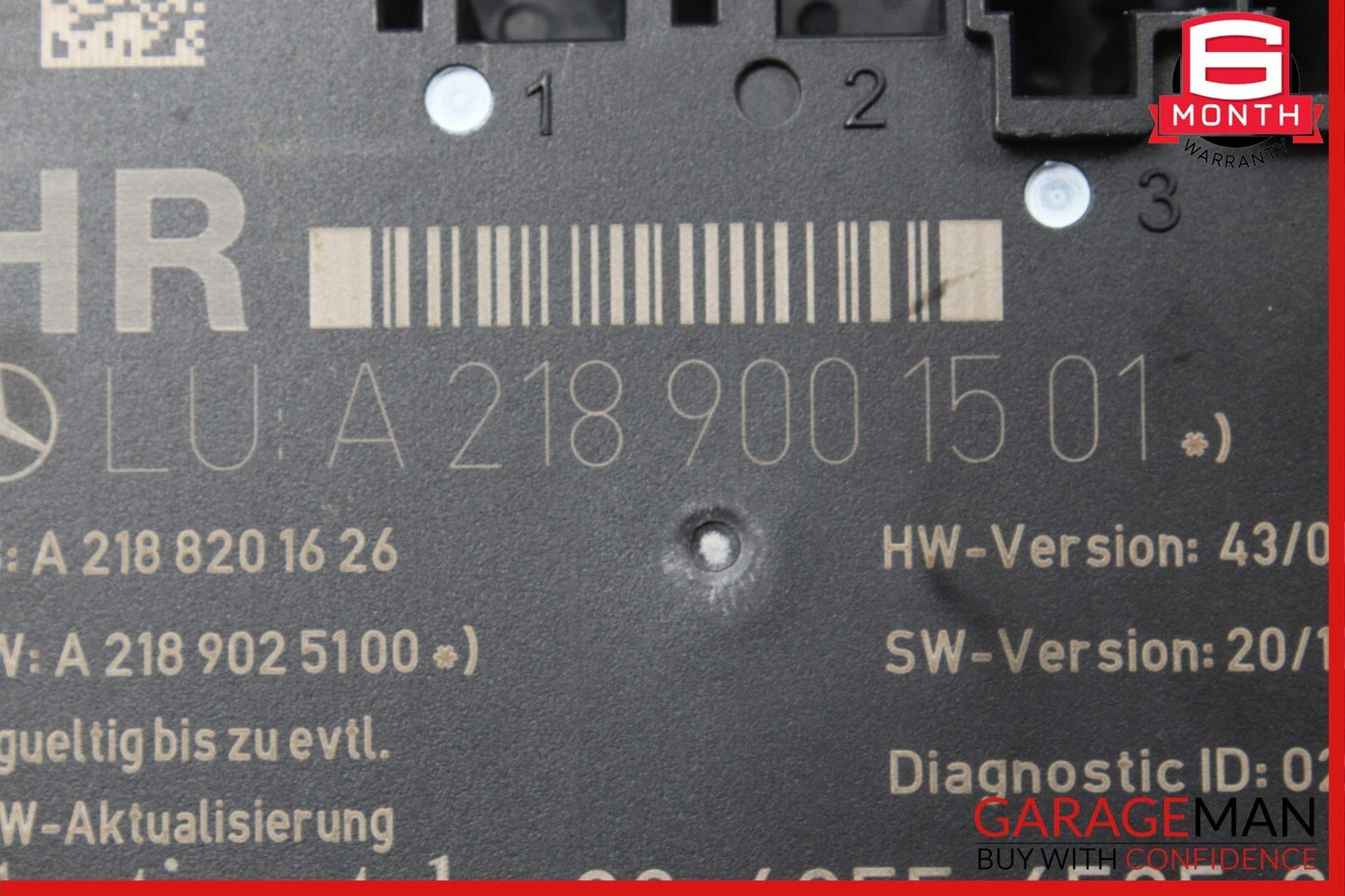 08-14 Mercedes W204 C250 C350 Rear Right Door Control Module Unit 2189001501