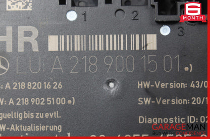 08-14 Mercedes W204 C250 C350 Rear Right Door Control Module Unit 2189001501
