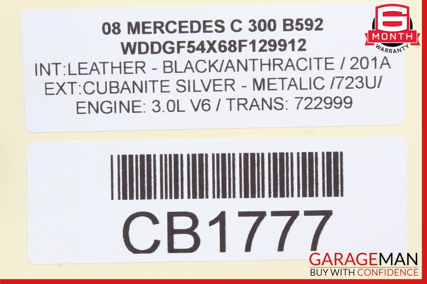 08-14 Mercedes W204 C300 C250 Front Right Side Curved Wishbone Control Arm OEM